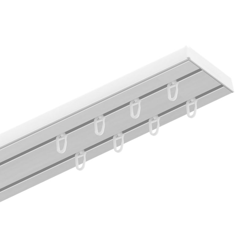 Szyna sufitowa 2-torowa Gardinia biała 250 cm