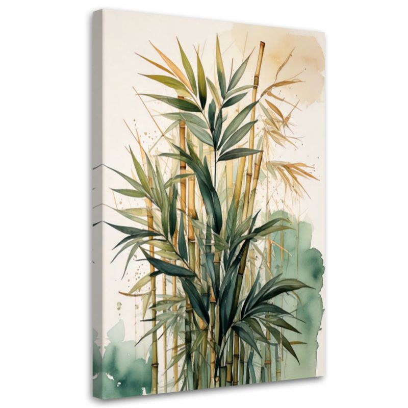 Obraz do salonu Feeby Bambus Akwarela Natura 80x120cm 1szt