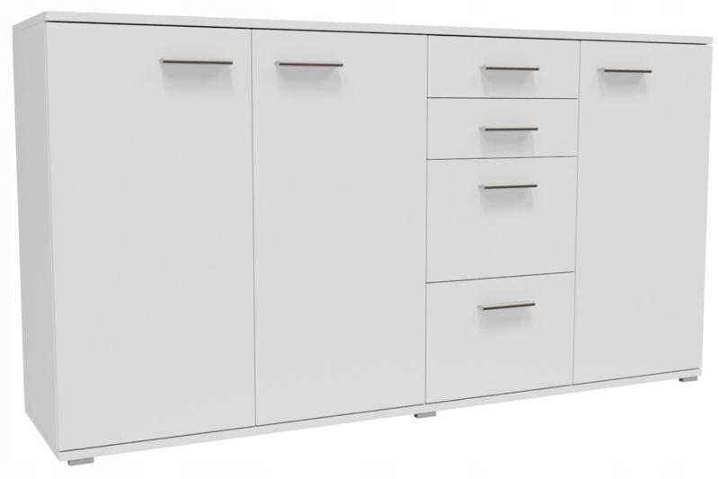 Komoda Matkam szafka CR3-KD4duży pojemny regał biały 1 szt.