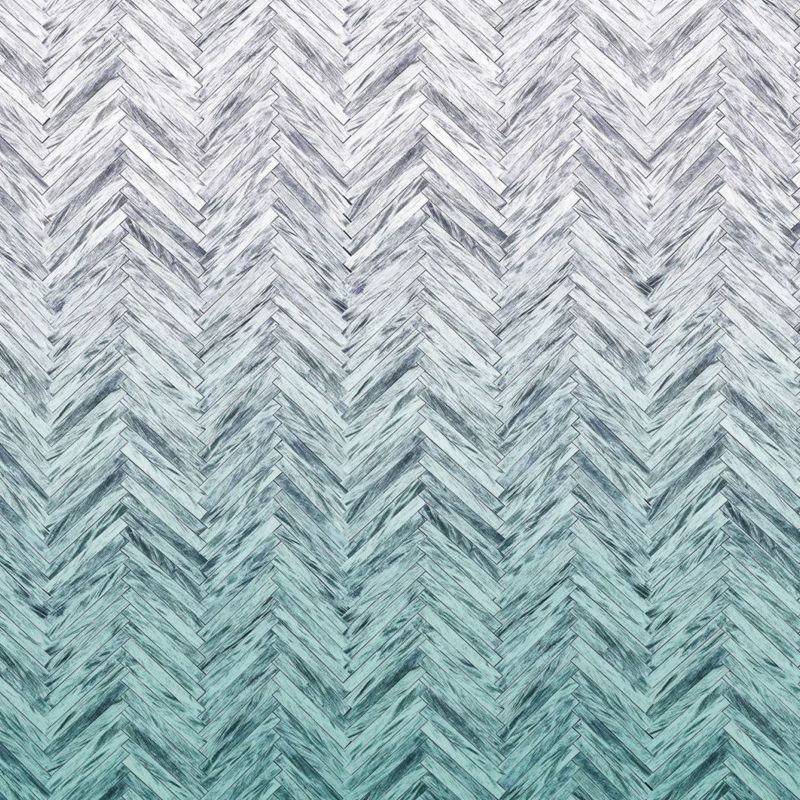 fototapeta Sanders & Sanders jodełkowy niebieskim 400 x 250 cm - 1 rol.