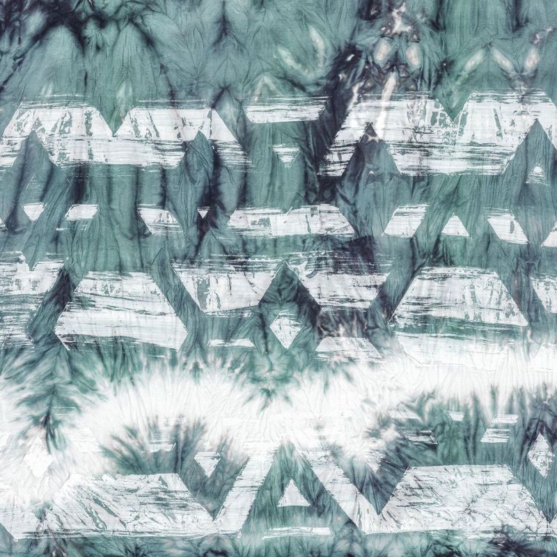 fototapeta Sanders & Sanders motyw shibori tie-dye niebiesko-zielonym 350 x 280 cm - 1 rol.