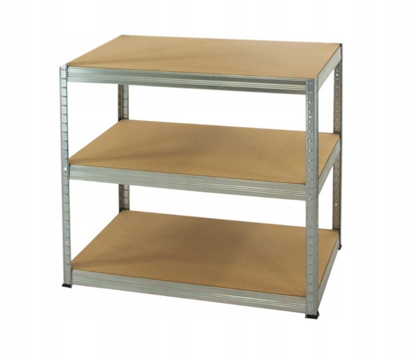 Regał metalowy MODO24 magazynowy warsztatowy ocynkowany helios 90x90x40cm 3 półki po 175 kg 1 szt.