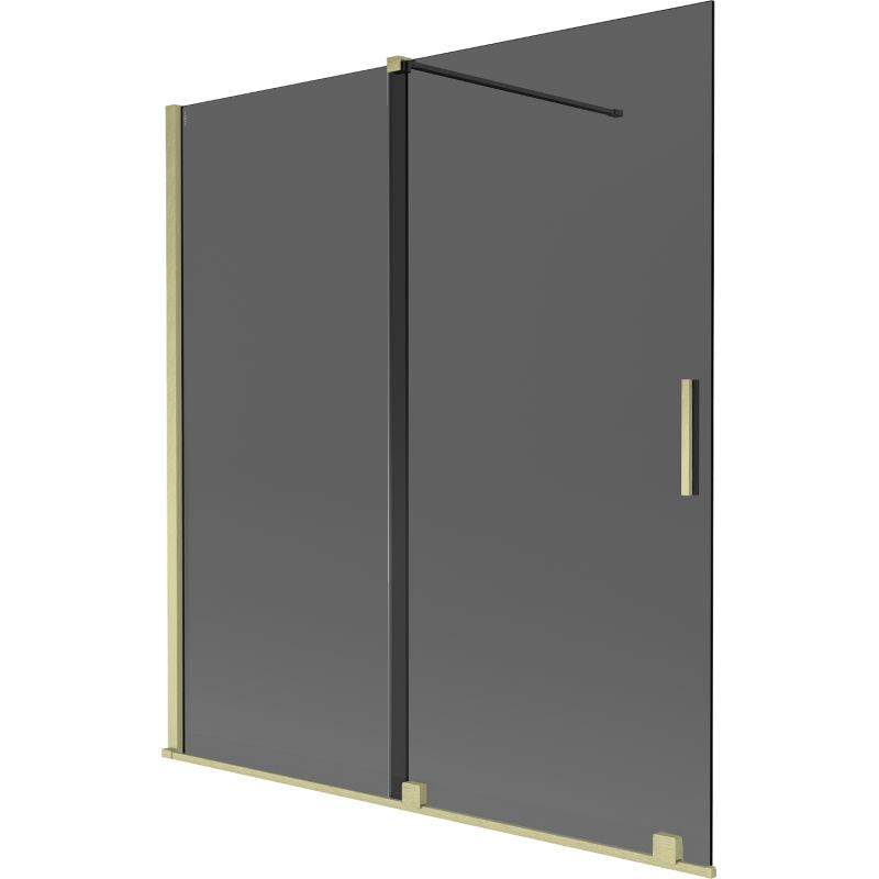 Parawan nawannowy skrzydłowy Mexen Velar grafitowy/złoty 150x150 cm 1 szt.