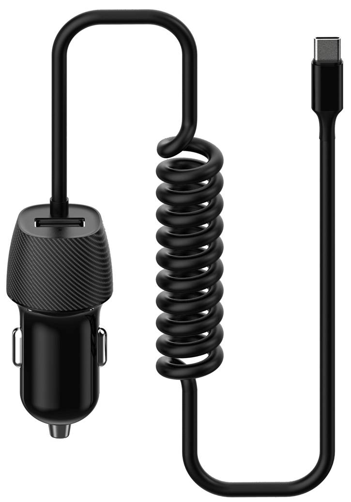 PLATINET Ładowarka USB samochodowa 45483 3,4A PLCRSC gniazdo USB + kabel USBC - Henryx24