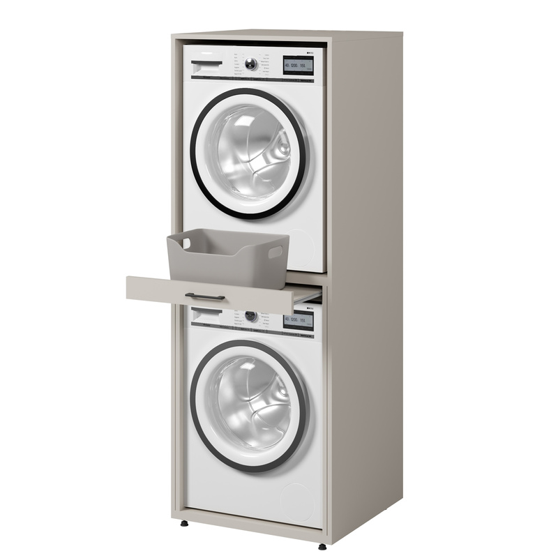 Szafka nad pralkę 69 cm z szufladą AZA kaszmir