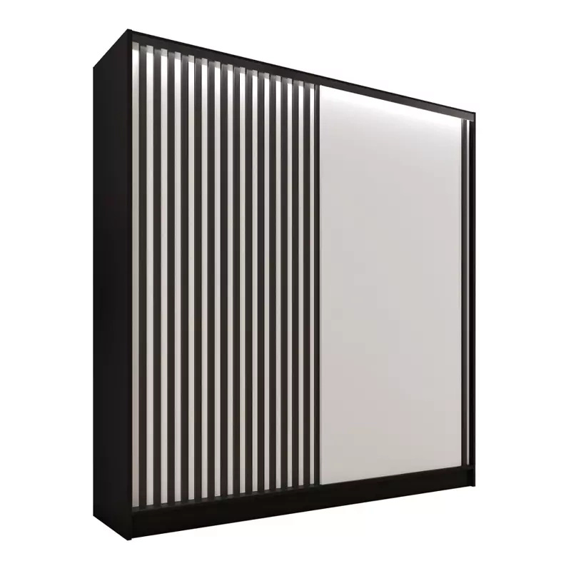 Szafa z lamelowymi drzwiami 180 cm LAMEL 3D