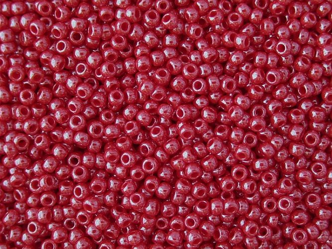 koraliki szklane TOHO TR-08 kol. 125/ perłowa czerwień 3mm 10g
