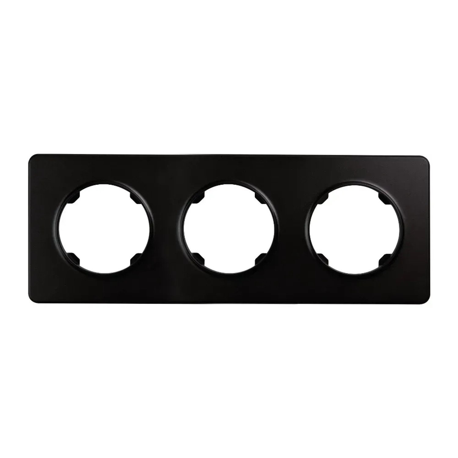 Electromalt Ramka Oval 3-krotna czarna