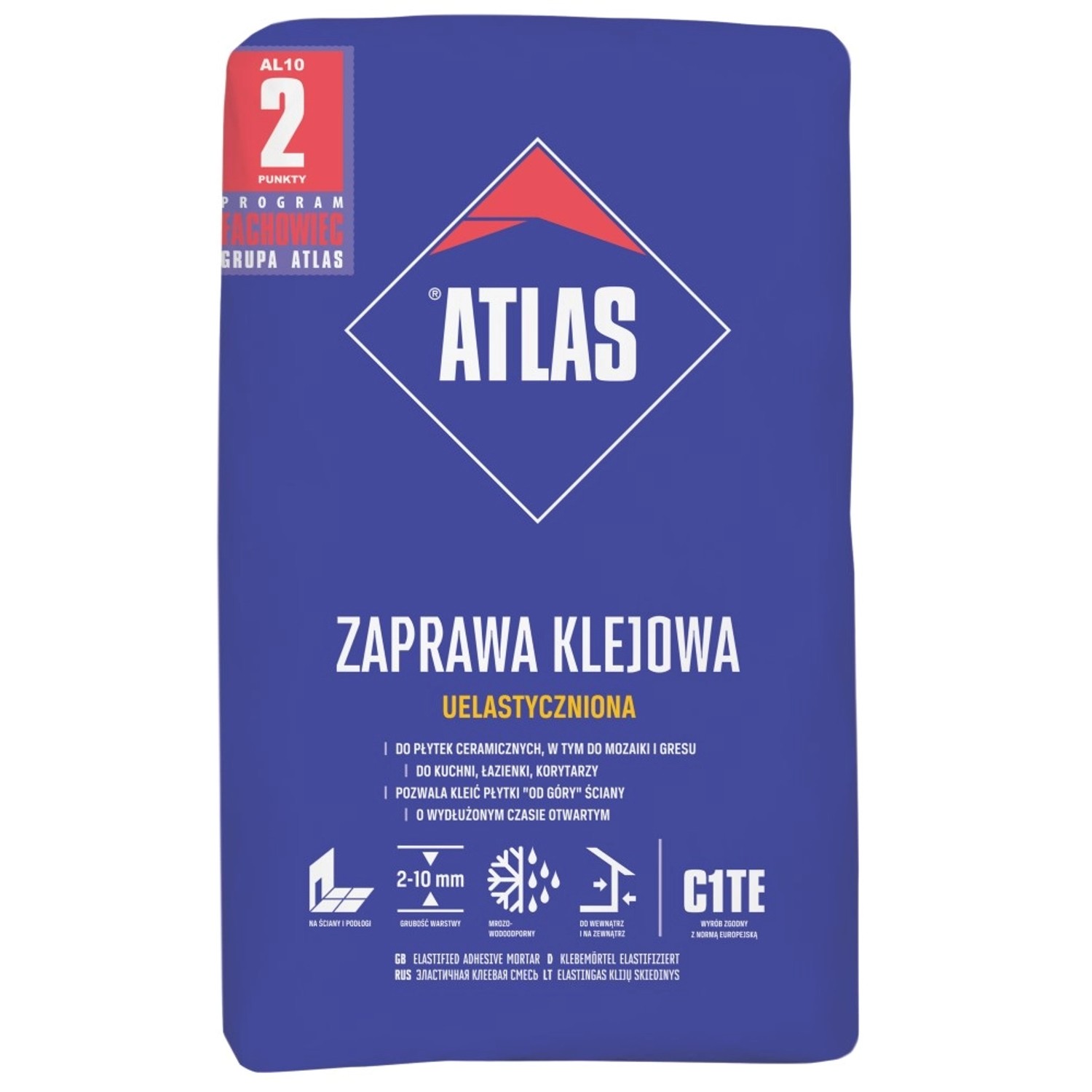 Atlas Zaprawa klejąca uelastyczniona GLE 10 kg