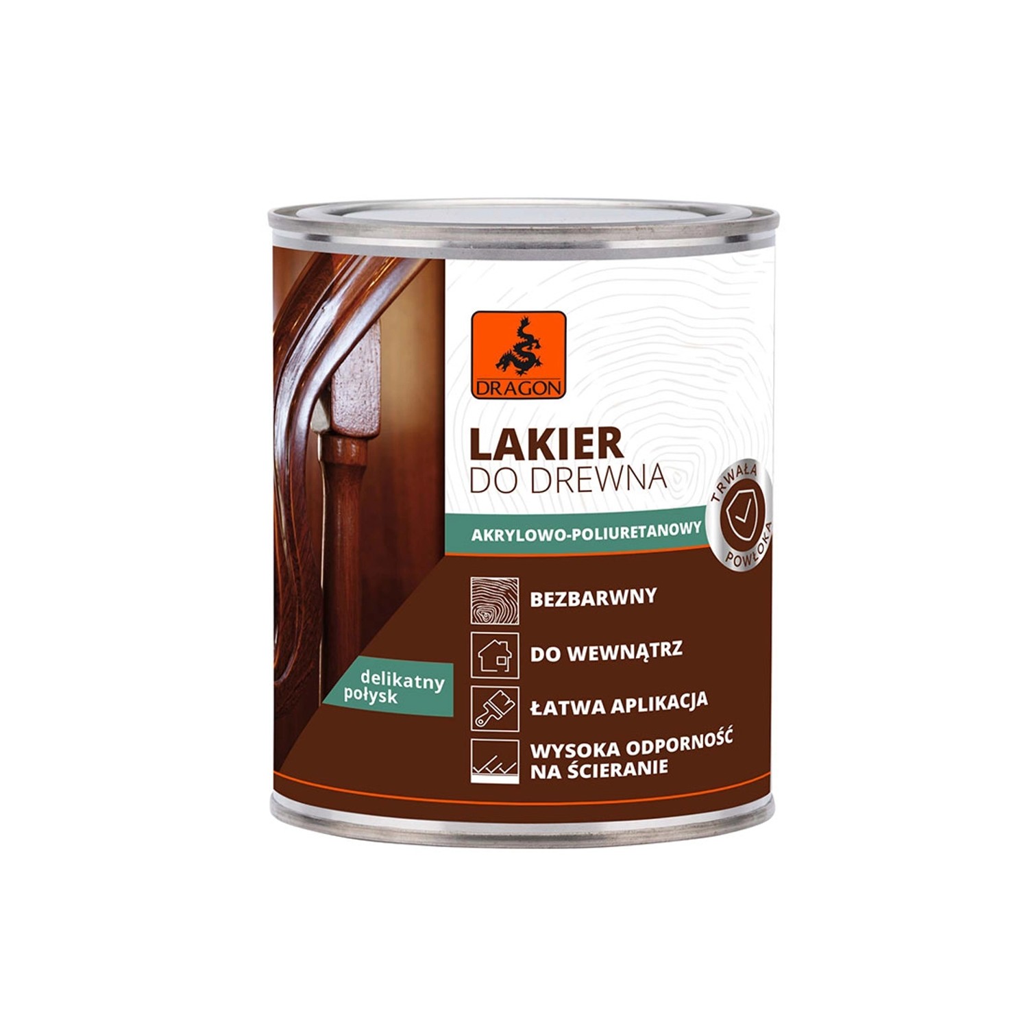 Dragon Lakier poliuretanowy do drewna 750 ml