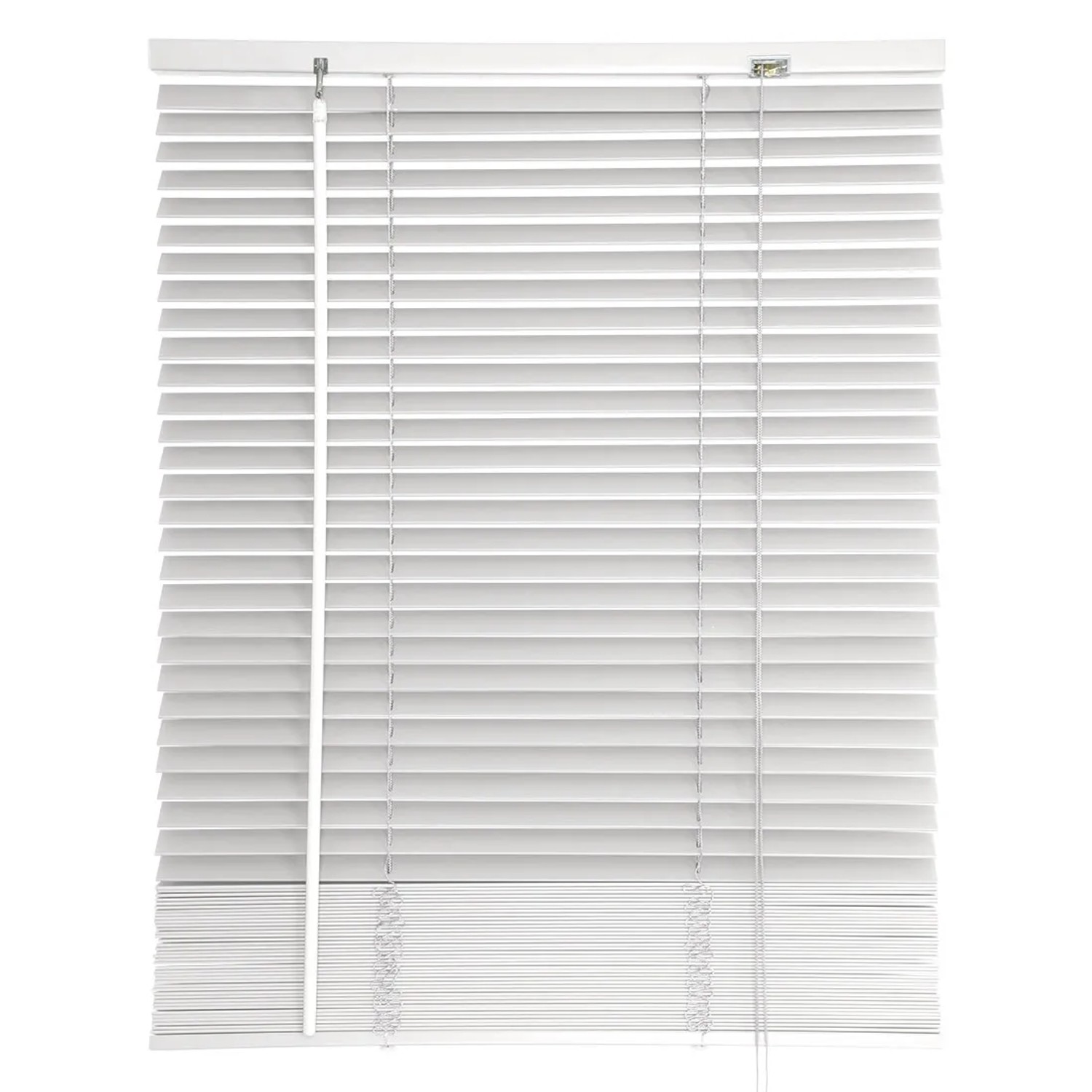 Żaluzja drewniana 25 mm biała 120 x 140 cm