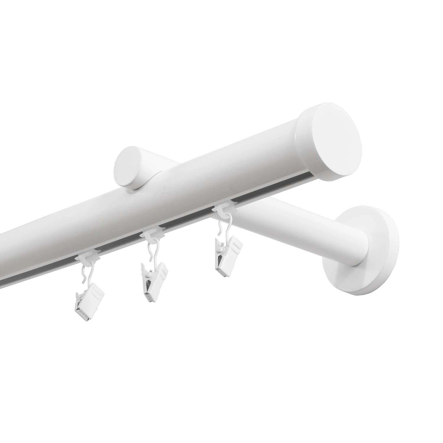 Santim Karnisz szynowy aluminiowy pojedynczy 150 cm fi 28mm biały