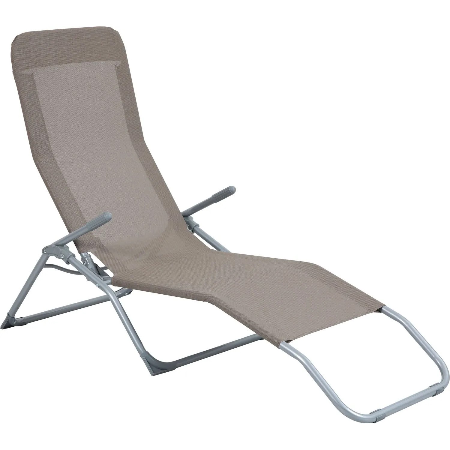 Leżanka ogrodowa PANDO LAZY taupe