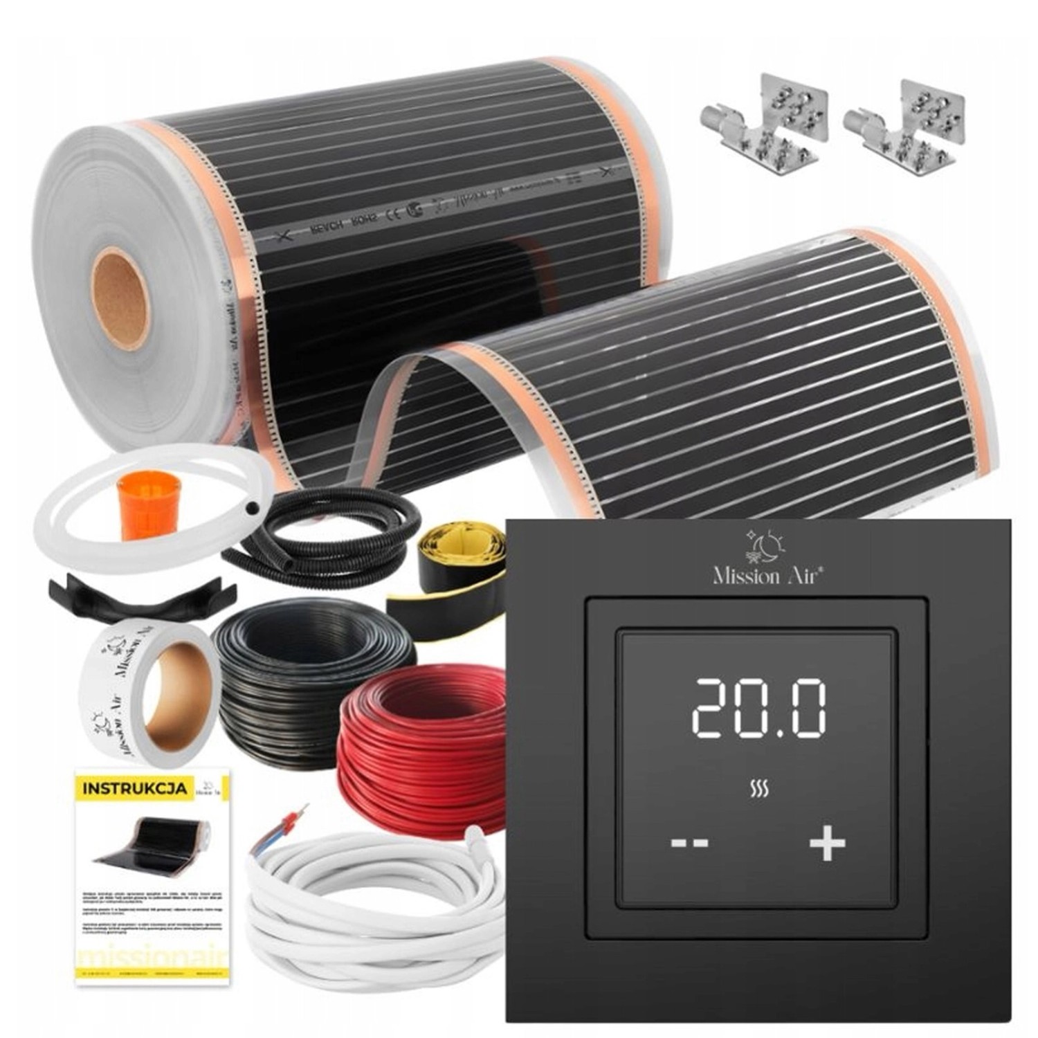 Mission Air Zestaw na podczerwień Silver 50cm +Aries Black 3,5m2