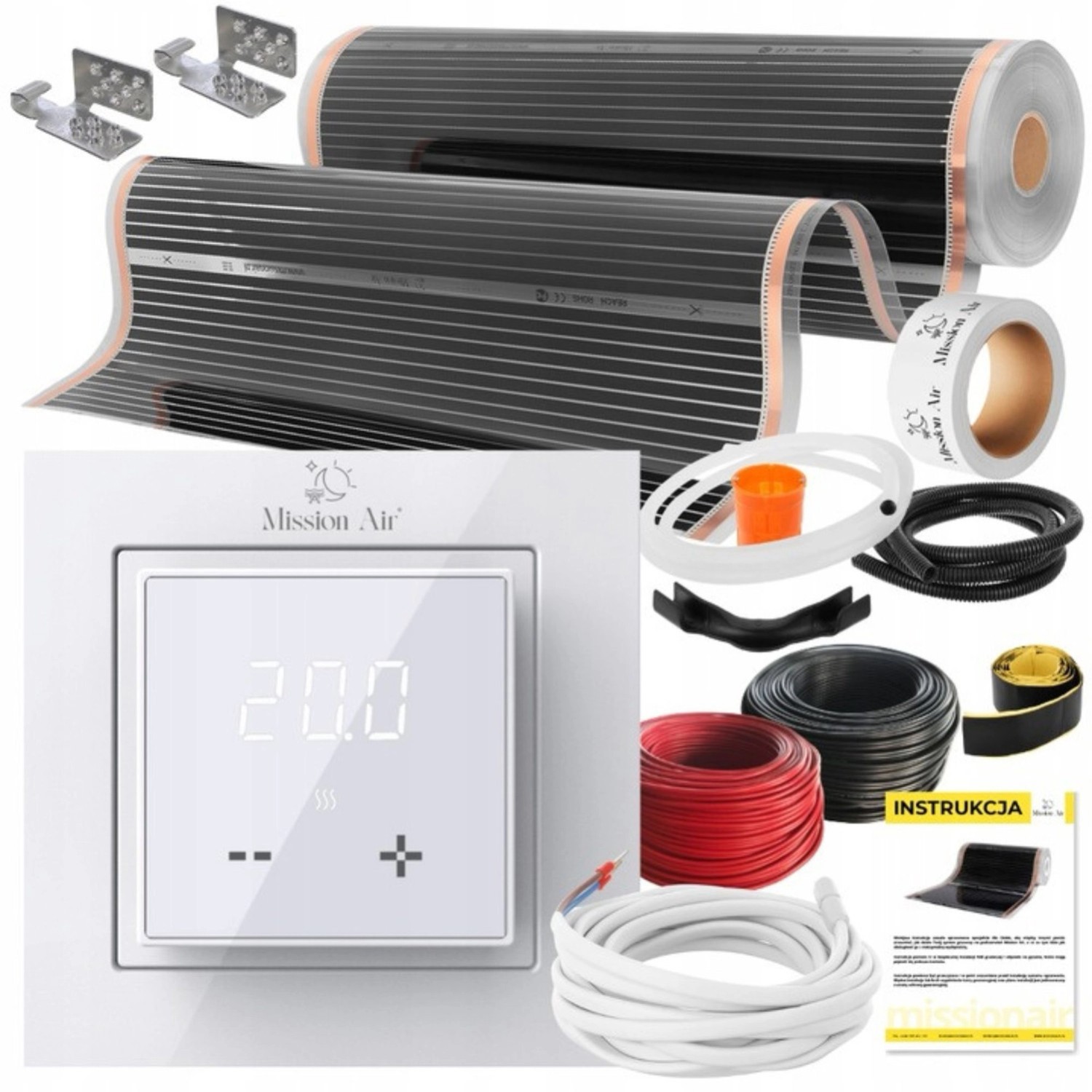 Mission Air Zestaw na podczerwień Silver 100 +Aries White 4m2