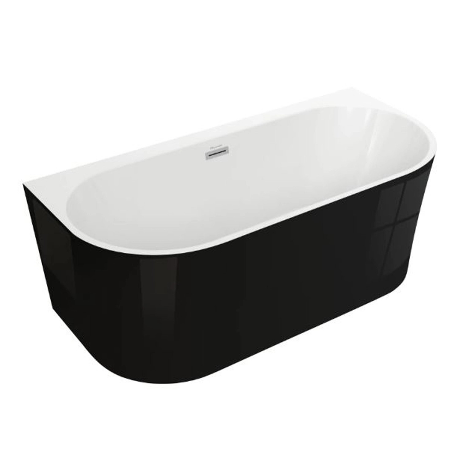 Wanna Pari 170 wolnostojąca czarna czarny 170 x 75