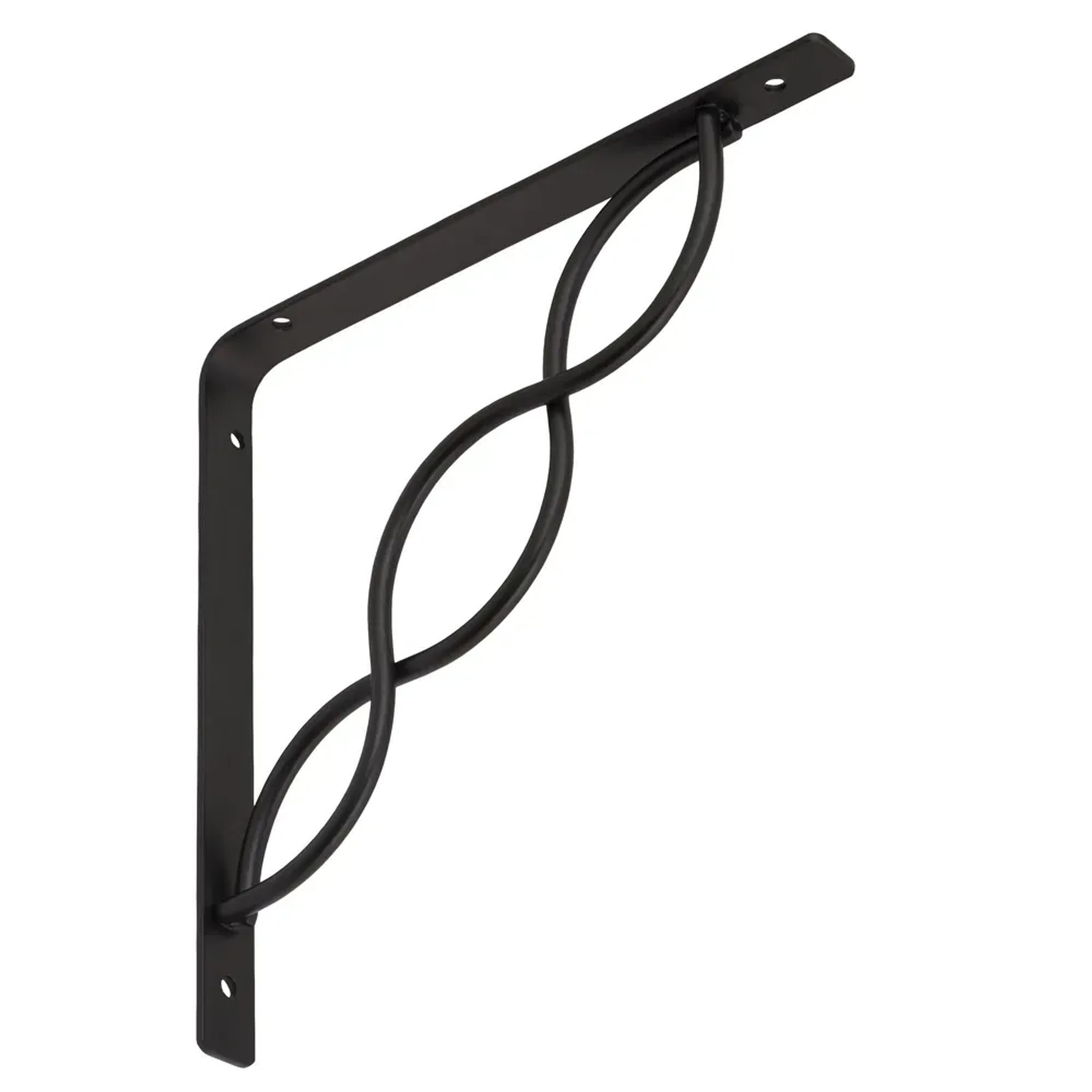 Domax Konsola z prętem przeplatana 200 mm x 200 mm czarna