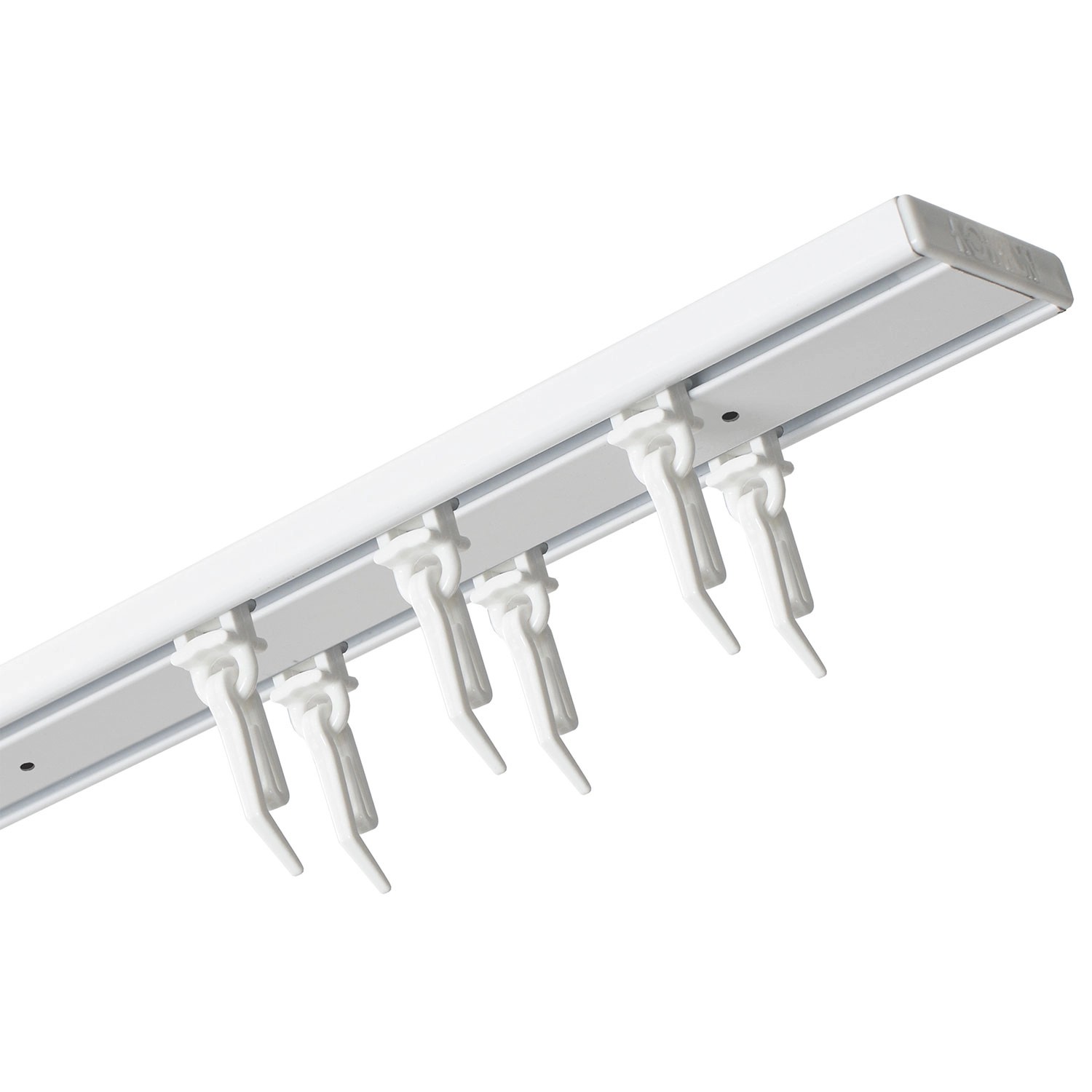 Szyna aluminiowa SLIM podwójna biała 250 cm