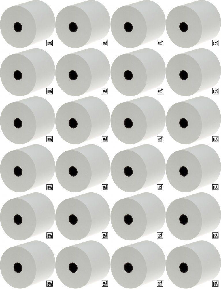 24x Rolka termiczna Drescher Polska Sp. z o.o., 28mm x 30m, 48g/m2, BPA Free, biały