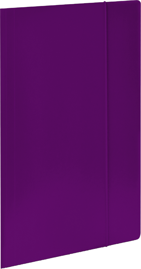 Teczka kartonowa z gumką VauPe Economy, A4, 380 g/m2, 20 mm, fioletowy