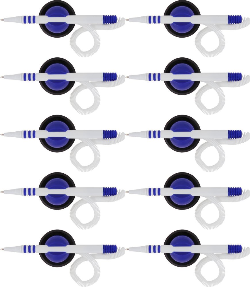 10x Długopis mocowany na sprężynce MemoBe, leżący, niebieski
