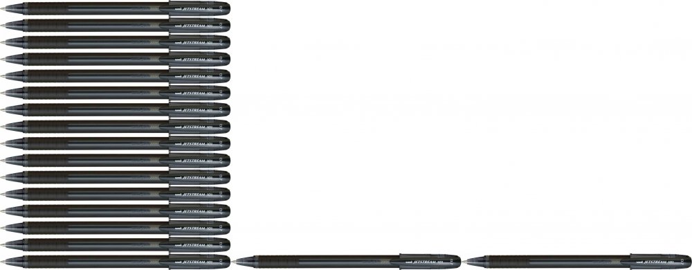 20x Długopis UNI SX-101 Jetstream, 0.7mm, czarny