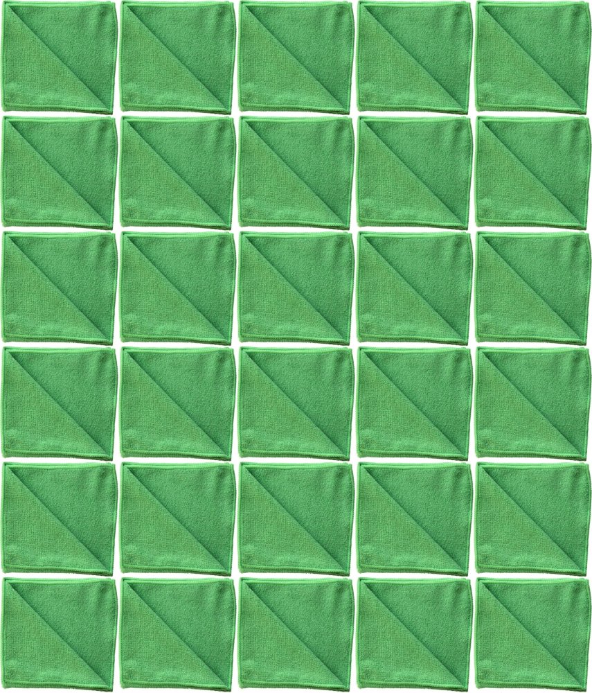 50x Ściereczka z mikrofibry Merida, 35x35cm, 1 sztuka, zielony