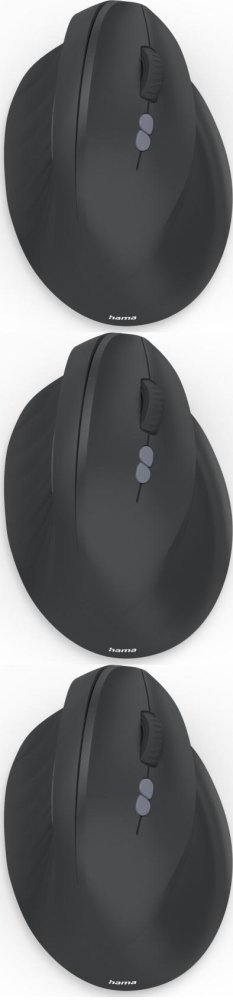 3x Myszka bezprzewodowa Hama EWM-500R, pionowa, optyczna, czarny