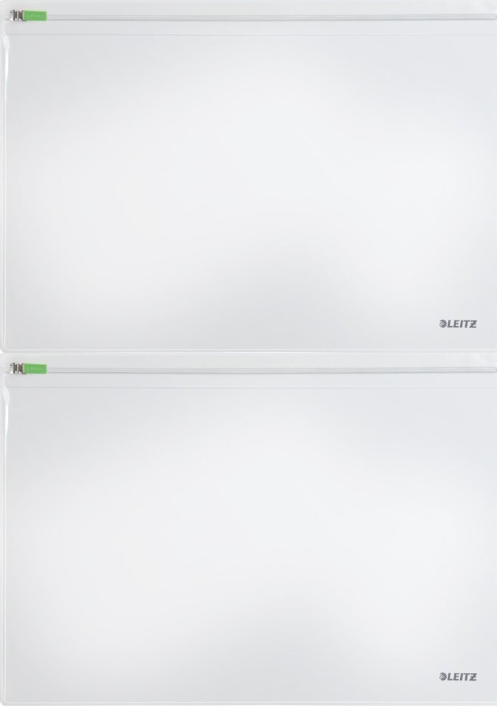 2x Koszulki z suwakiem Leitz Complete Traveller, na akcesoria, L, 2 sztuki, transparentny