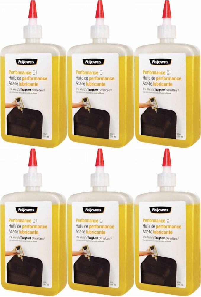 6x Olej do niszczarek Fellowes, 355ml