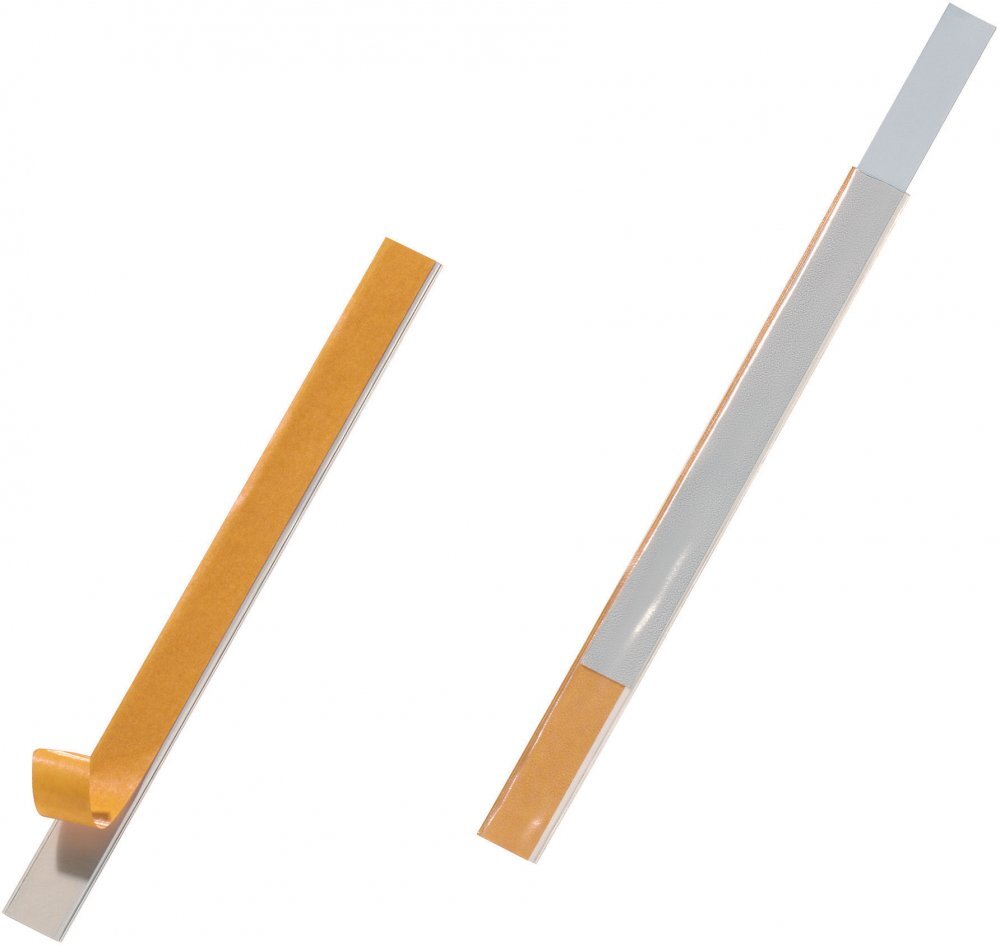 2x Listwa samoprzylepna Durable Labelfix, 15x200mm, 10 sztuk, transparentny