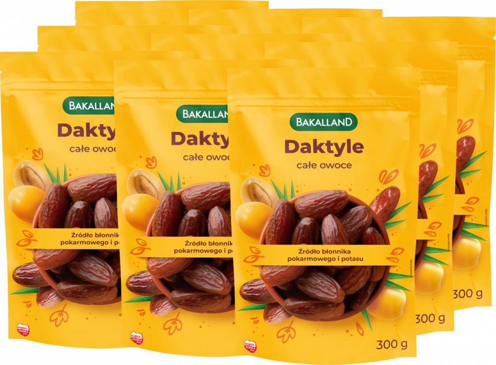 9x Daktyle suszone Bakalland, 300g