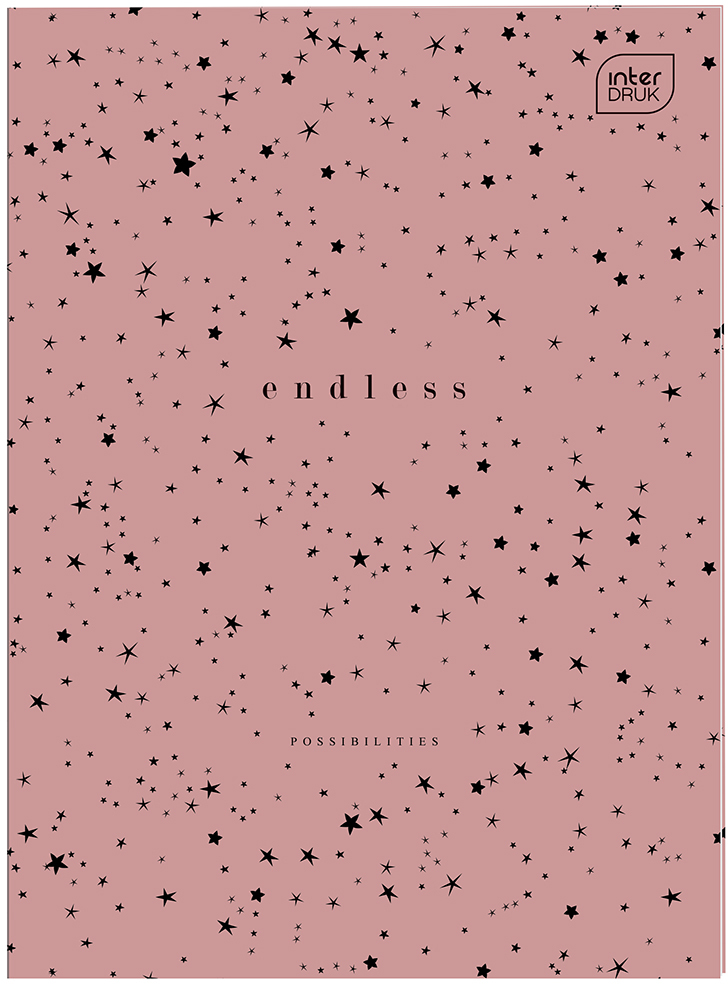 Zeszyt w linie Interdruk UV, A4, 80 kartek, mix wzorów