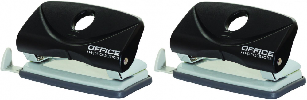 2x dziurkacz Office Products, do 10 kartek, czarny