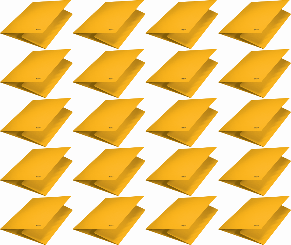 20x Teczka na dokumenty Leitz Recycle, A4, kartonowa, 2mm, żółty