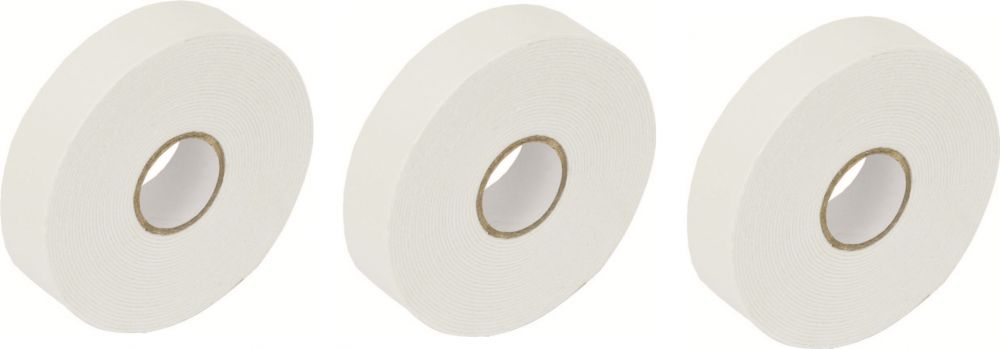 3x taśma montażowa dwustronna Grand, 24mm x 5m, biały