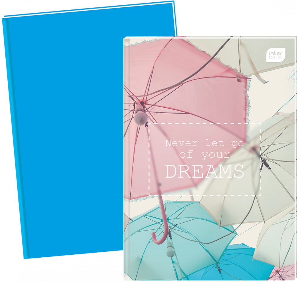 2x Brulion w linie Interdruk, A5, twarda oprawa, 160 kartek, mix wzorów