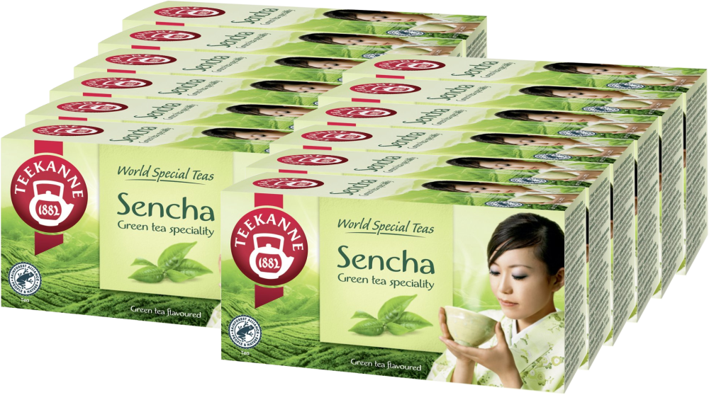 12x Herbata zielona smakowa w kopertach Teekanne Sencha Royal, 20 sztuk x 1.75g