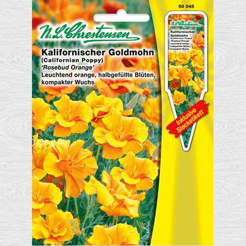 1 pac, Mac californian Rosebud Orange - Semințe: Mod de ambalare: 1 pac