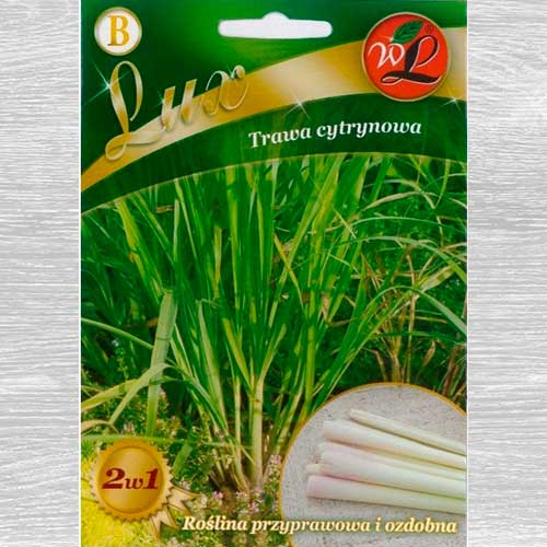 1 pac, Iarbă de lămâie (Lemongrass) - Semințe: Mod de ambalare: 0.2 g