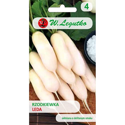 1 pac, Ridiche albă Leda - Semințe: Mod de ambalare: 5 g