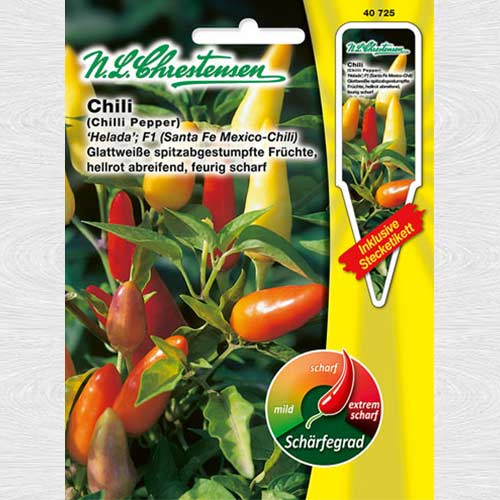 1 pac, Ardei iute Helada F1 (Santa Fe Mexico-Chili) - Semințe: Mod de ambalare: 1 pac