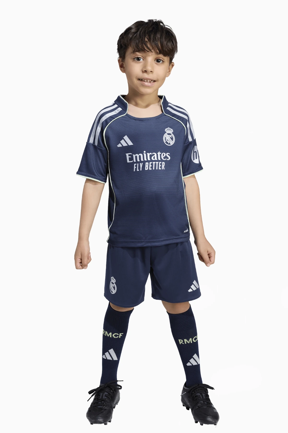 Komplet adidas Real Madryt 25/26 Wyjazdowy Małe Dzieci - Granatowy