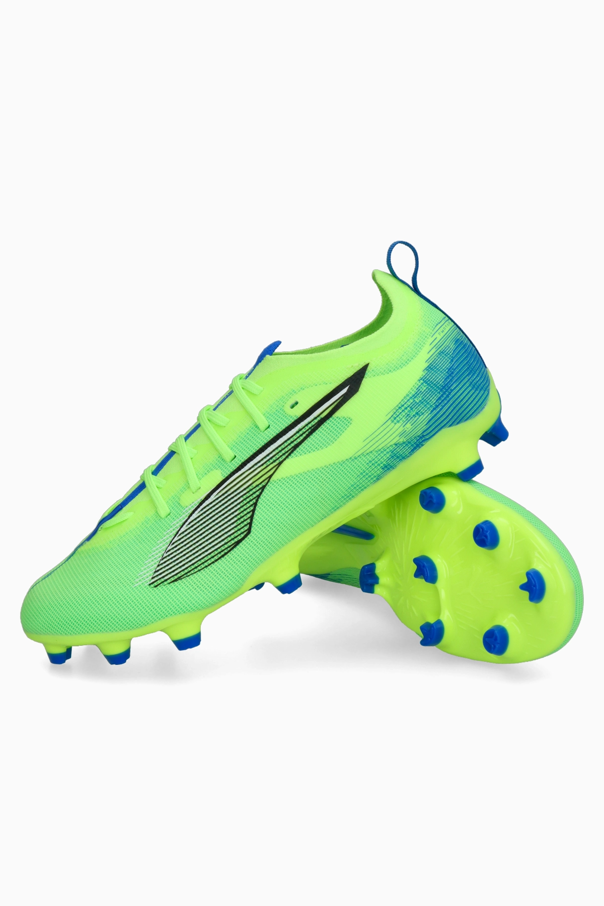 Korki Puma Ultra 5 Pro FG/AG Junior - Limonkowy