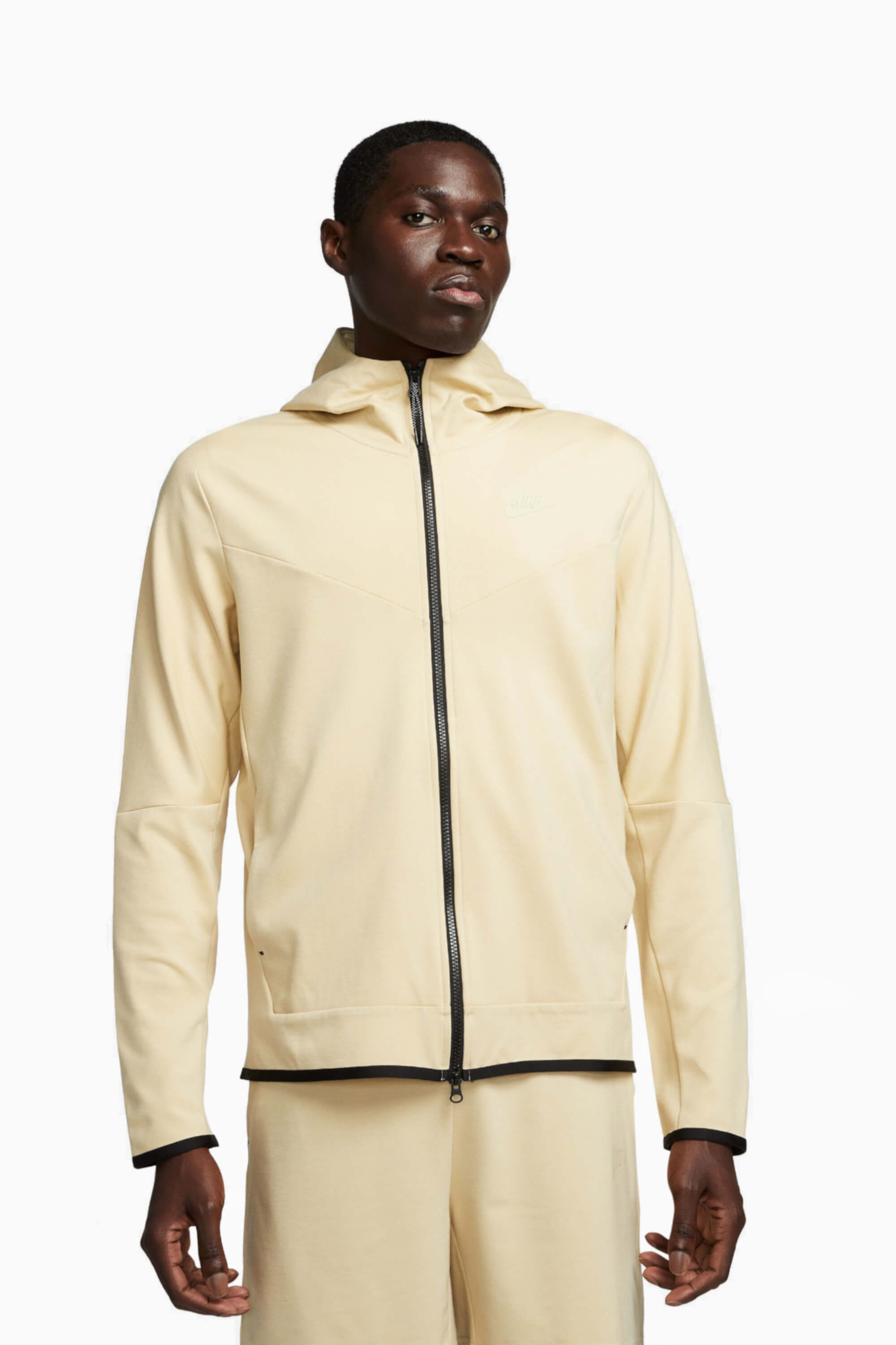 Bluza z kapturem Nike Sportswear Tech Fleece Lightweight - Beżowy
