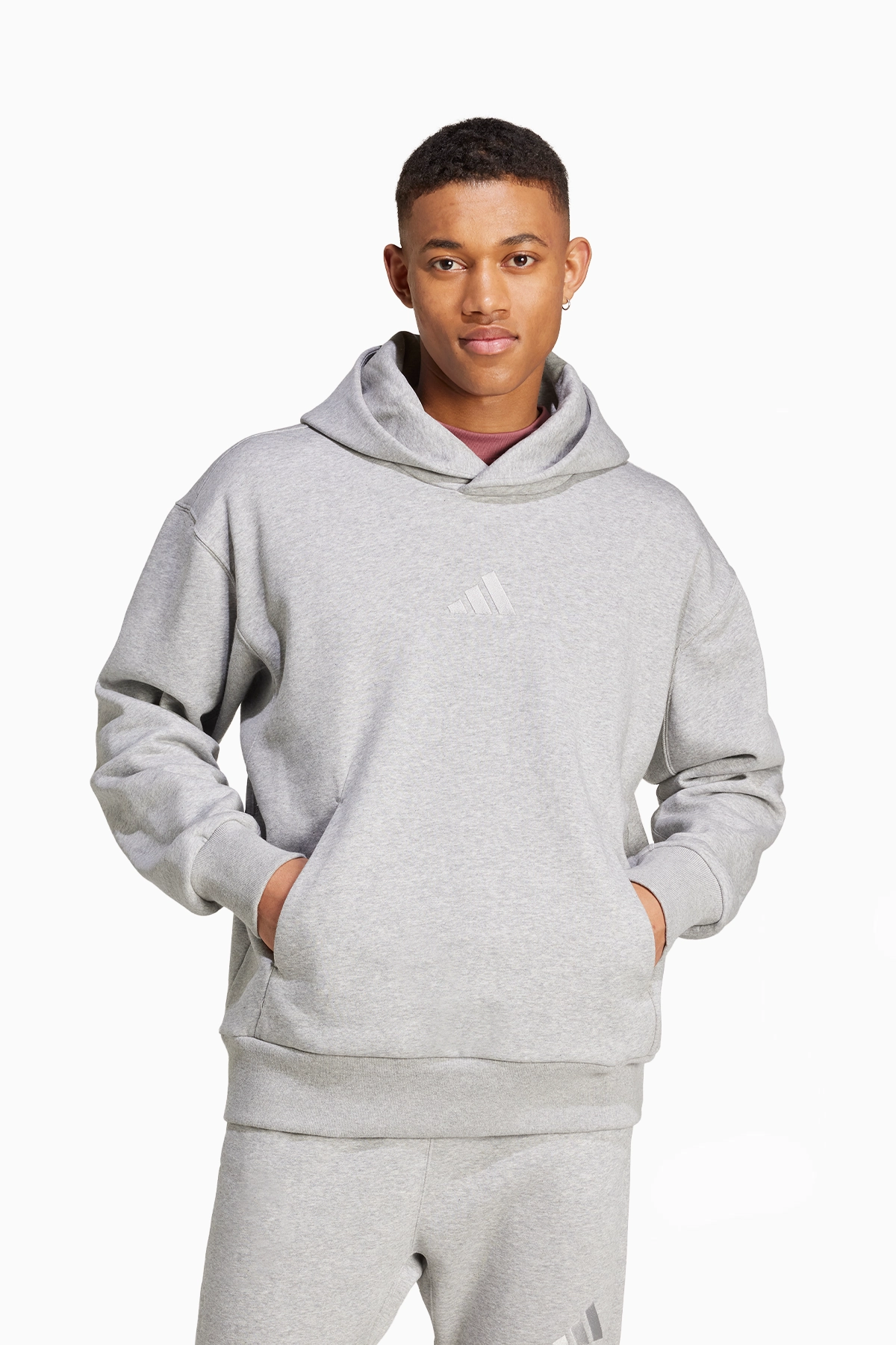 Bluza z kapturem adidas All SZN Fleece - Szary