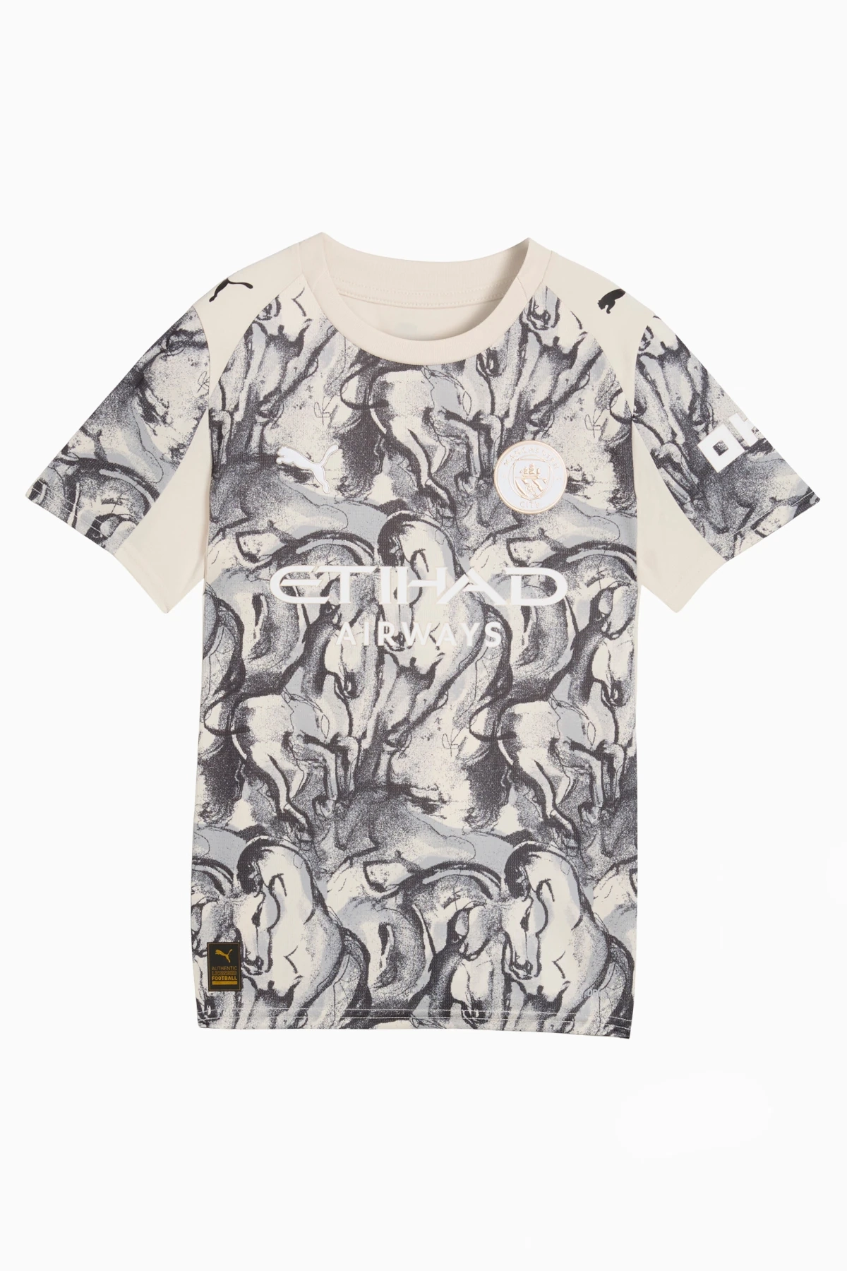 Koszulka Puma Manchester City x Year of the Horse 25/26 Replica Junior - Beżowy