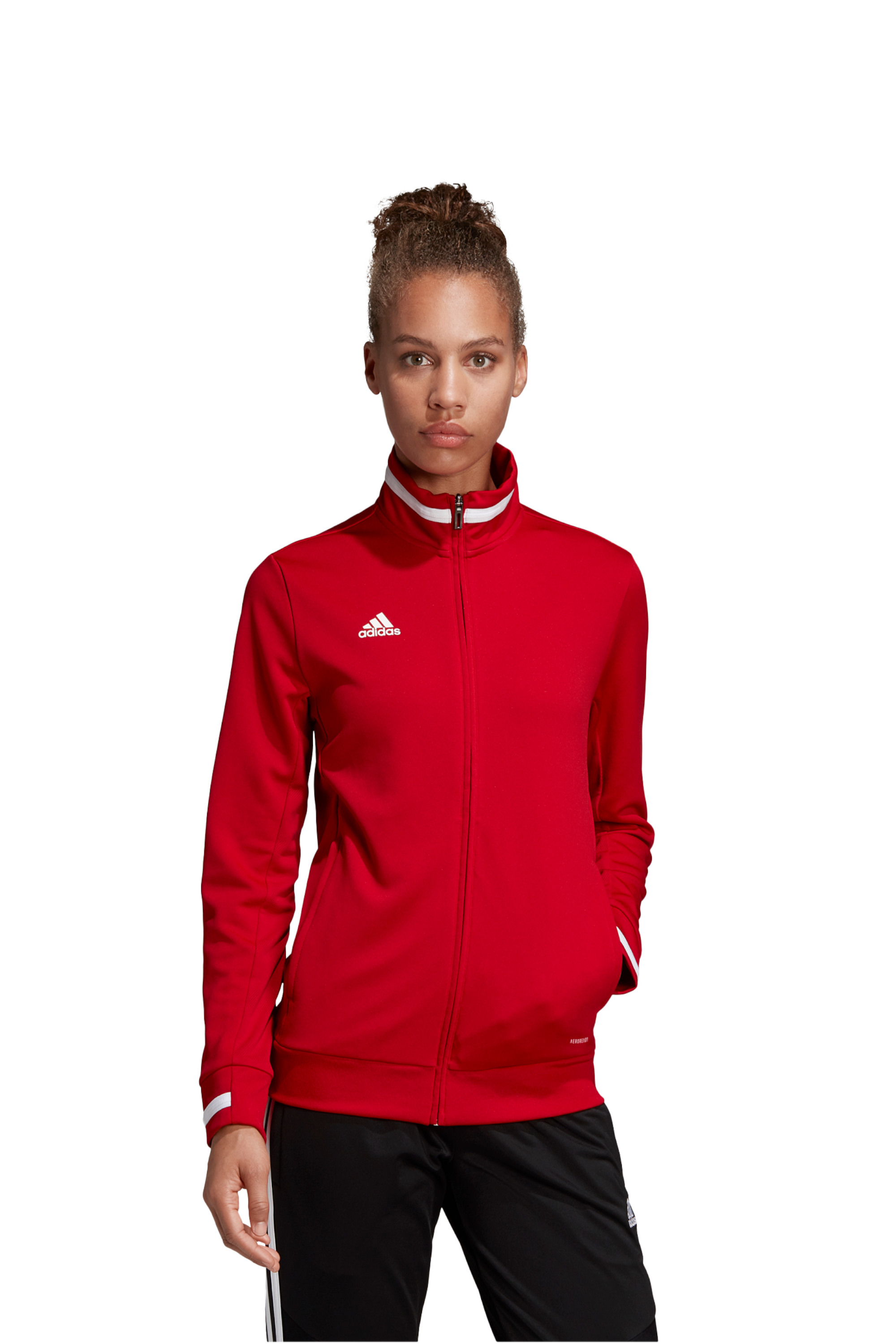Bluza adidas Team 19 Track Damska - Czerwony