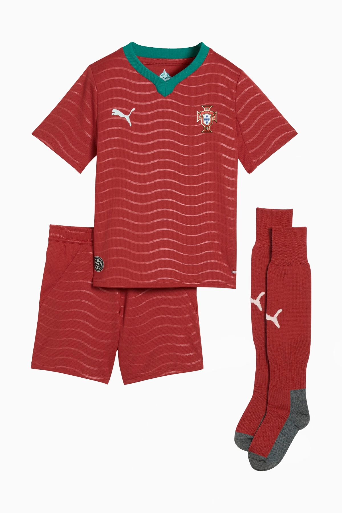 Komplet Reprezentacji Portugalii Puma 2026 Domowy Replica Małe Dzieci - Czerwony