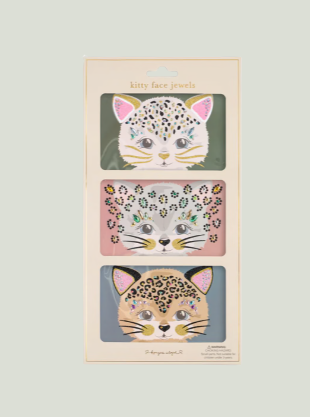 Naklejki kitty face jewels multi Konges Sløjd